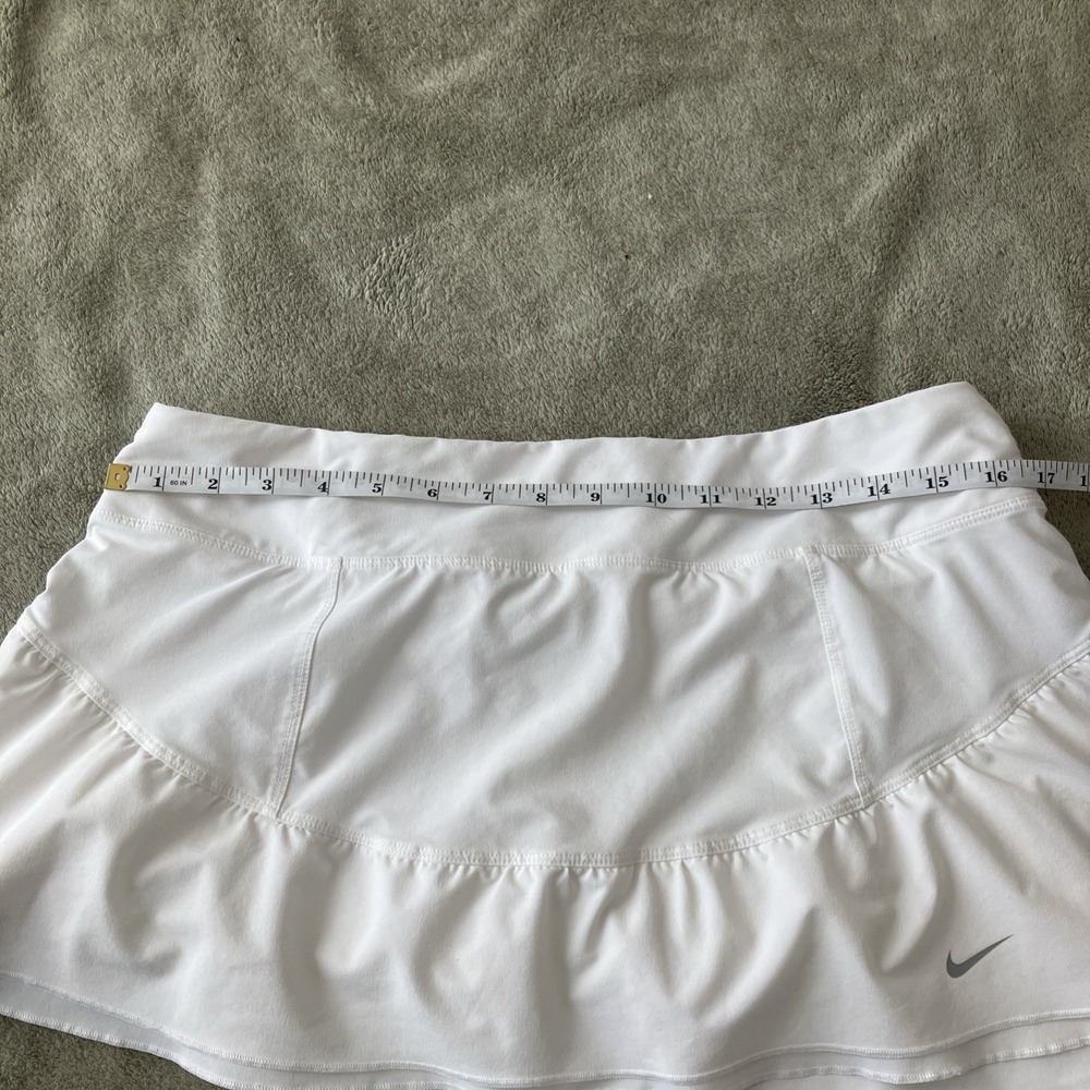 Nike Dri-Fit Advantage Skort Skirt White Women's Large Golf Tennis Pickleball - Picture 8 of 10